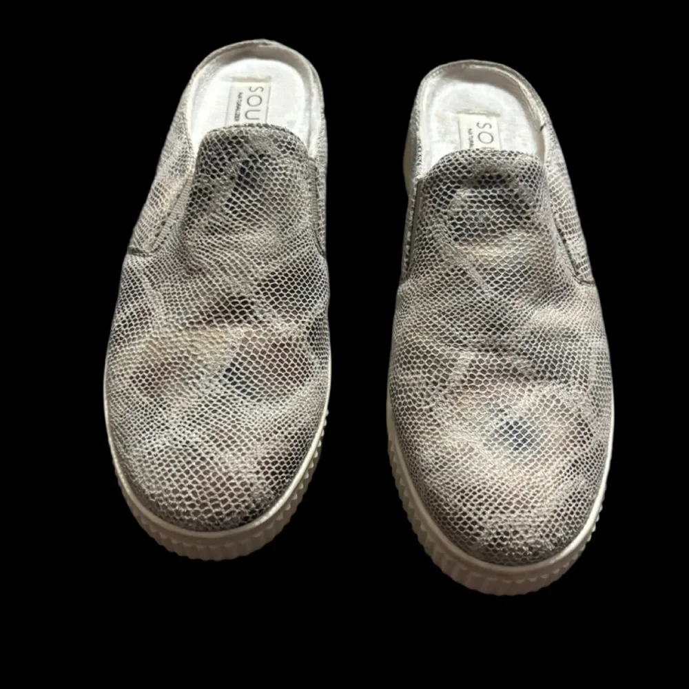SOUL Naturalizer Truly Snakeskin Mule Sneakers - Size 7.5